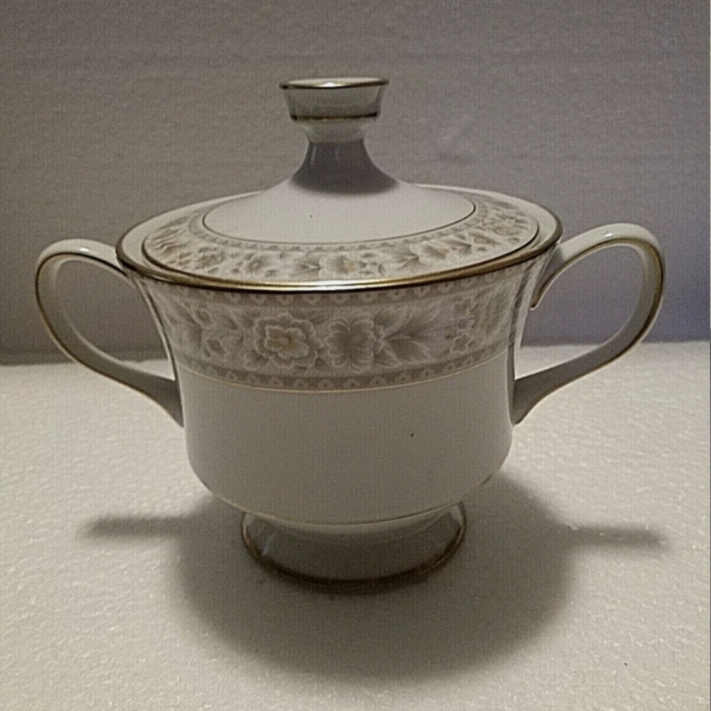 Sango China Japan Honey 'N Rice #3767 Sugar Bowl with Lid 1960s